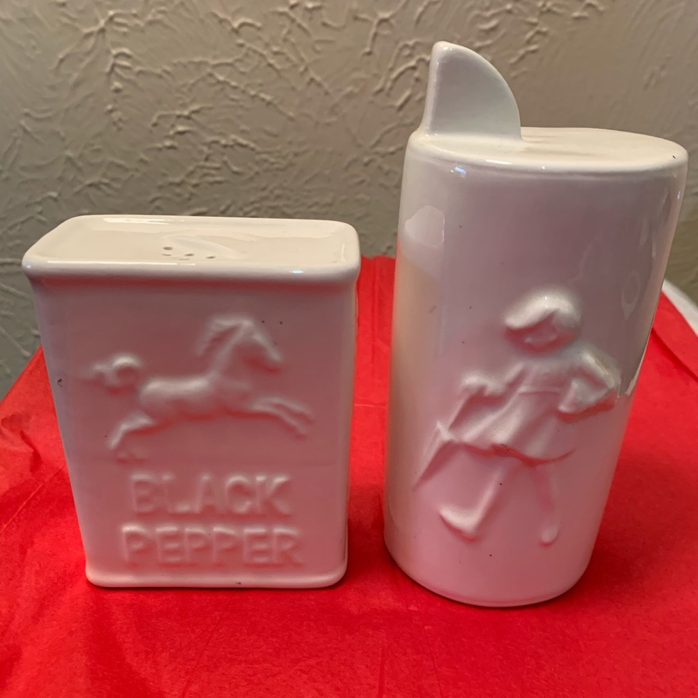 Morton’s salt and pepper shakers